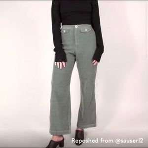 PALOMA WOOL Lagos Grey Cord Trousers Pants